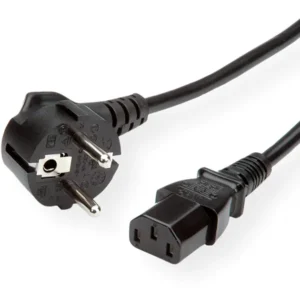 Naponski kabel, ravni IEC320 C13, 1.8m, crni