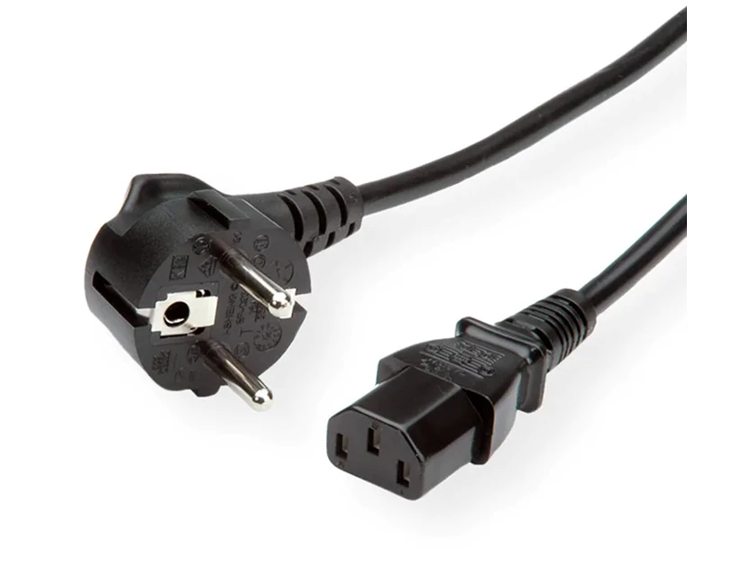 Naponski kabel, ravni IEC320 C13, 1.8m, crni