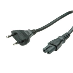 Naponski kabel 2-polni, IEC320 C7, 5.0m, crni