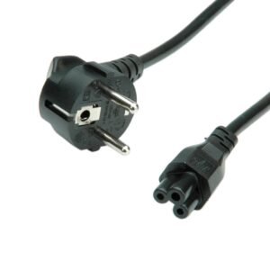 Naponski kabel 3-polni, ravni Compaq IEC320 C5, 1.8m, crni