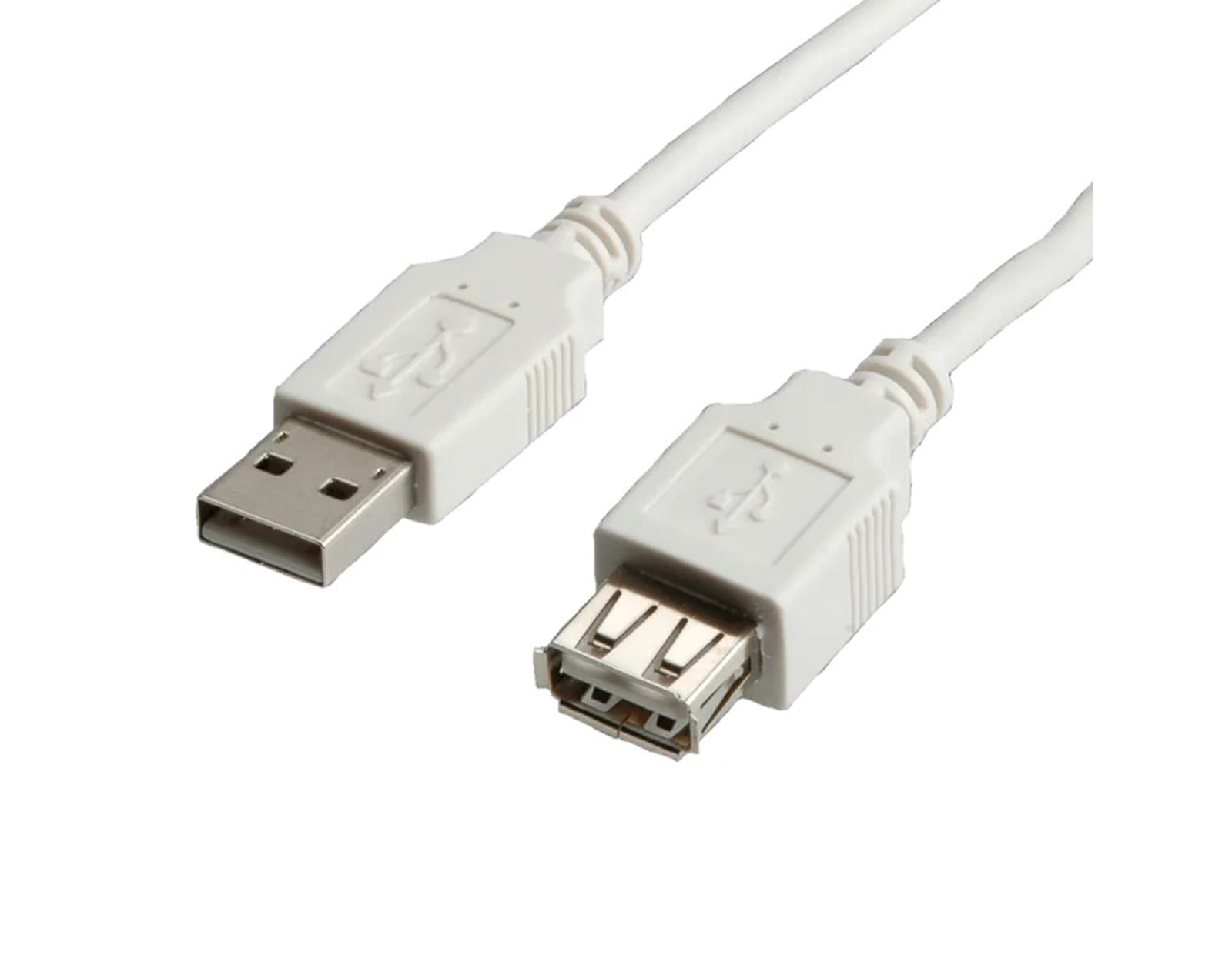 Produžni USB kabel, USB2.0, 0.8m, bež