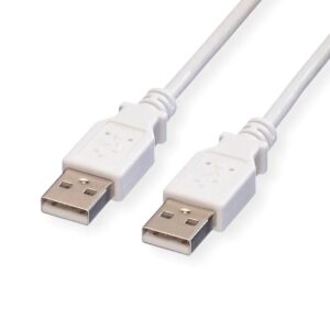 Kabel A-A, USB2.0 M/M, 0.8m, bijeli