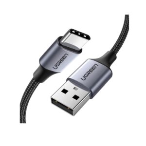 Kabel USB-C  - USB pleteni, 1.0m, crni