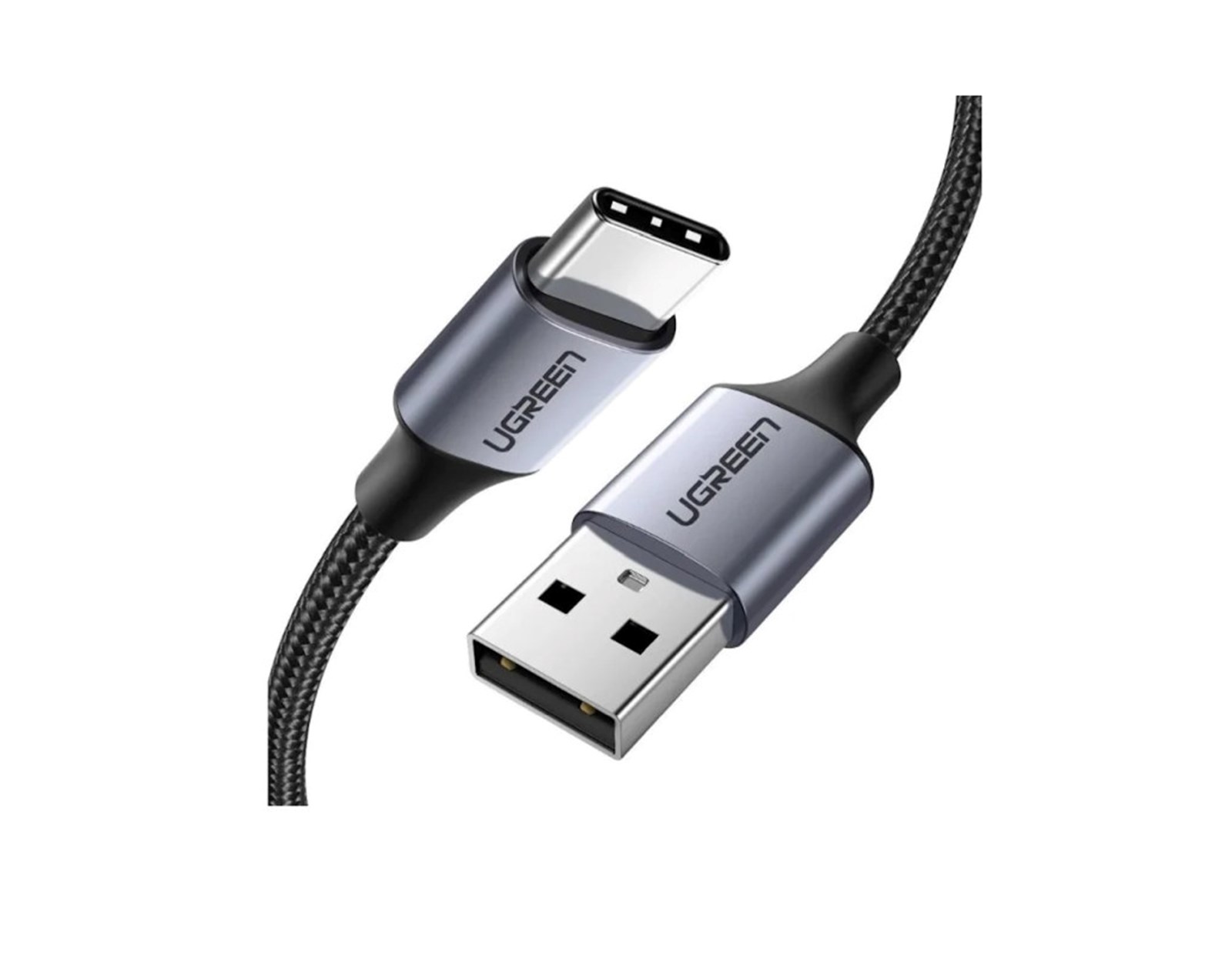 Kabel USB-C - USB pleteni, 1.0m, crni
