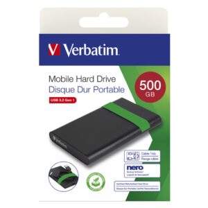 Verbatim 2.5" SmartDisk 500GB vanjski HDD, USB3.2 Gen1, crni