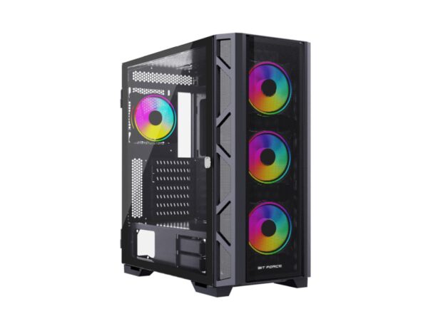 Bit Force GIANT ARGB-TM4 Gaming E-ATX, Full-Tower kućište bez napajanja, crno