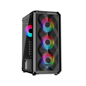 Bit Force PALADIN ARGB-4 Gaming Midi Tower ATX kućište bez napajanja, crno