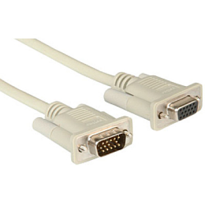 Kabel VGA produžni , HD15 F/M, 3.0m, sivi