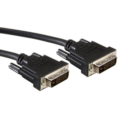 Kabel DVI, DVI-D Dual Link, M/M, 2.0m, crni