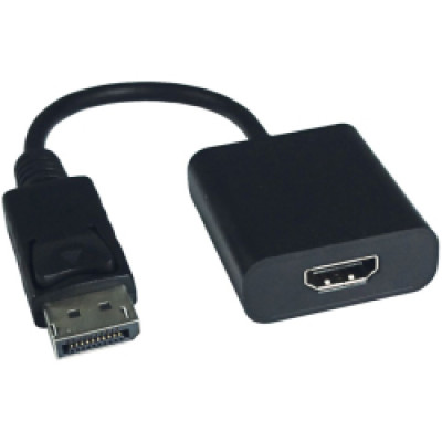 Adapter DisplayPort - HDMI, M/F, v1.4, HDR 10, 4K60, 0.15m, Roline VALUE