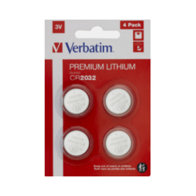 Baterija Verbatim CR2032 Lithium, 3V (4 kom./pakiranje)