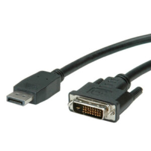 Kabel DisplayPort , DP - DVI-D (24+1), M/M, 2.0m, Roline VALUE