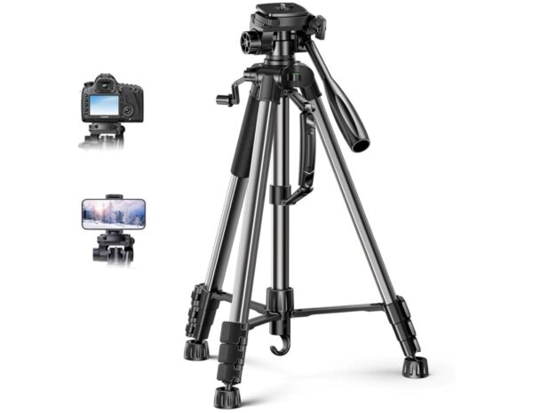 UGREEN LP661 Stativ tripod za foto i video, nosivost 5kg, visina 53.5-175cm, 360° Pan,180° Tilt, za mobitele, akcijske kamere, DSLR fotoaparate, ručne kamkordere, projektore - Slika 2