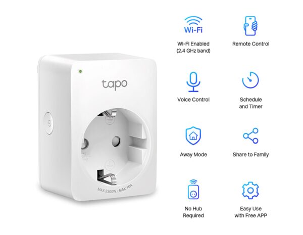 TP-Link Tapo Smart WiFi pametna utičnica bijela Tapo P110 - Slika 2