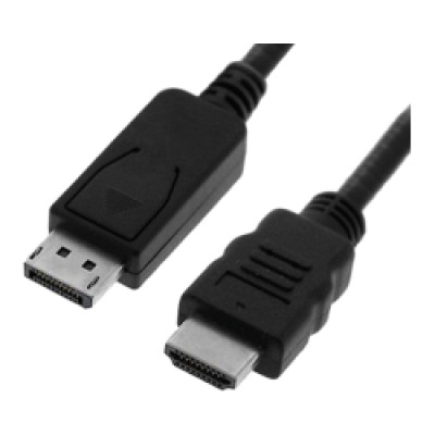 Kabel DisplayPort v1.1, DP - HDMI (HDTV), M/M, 1.0m, Roline VALUE