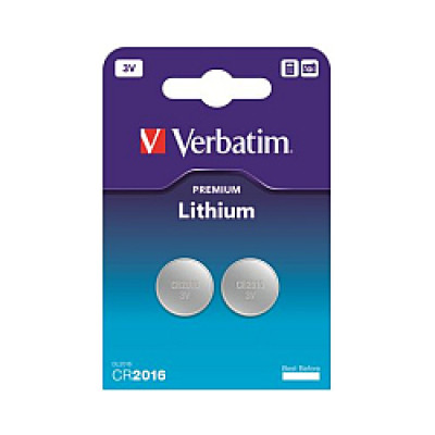 Baterija Verbatim CR2016 Lithium , 3V (2 kom./pakiranje)