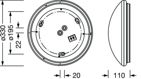 LED Plafonjera 16/21W, 830-840,Nadgradna, Rondel 41M, Siteco - Slika 2