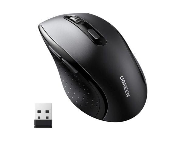 UGREEN bežični miš, 1600 DPI, USB, crni