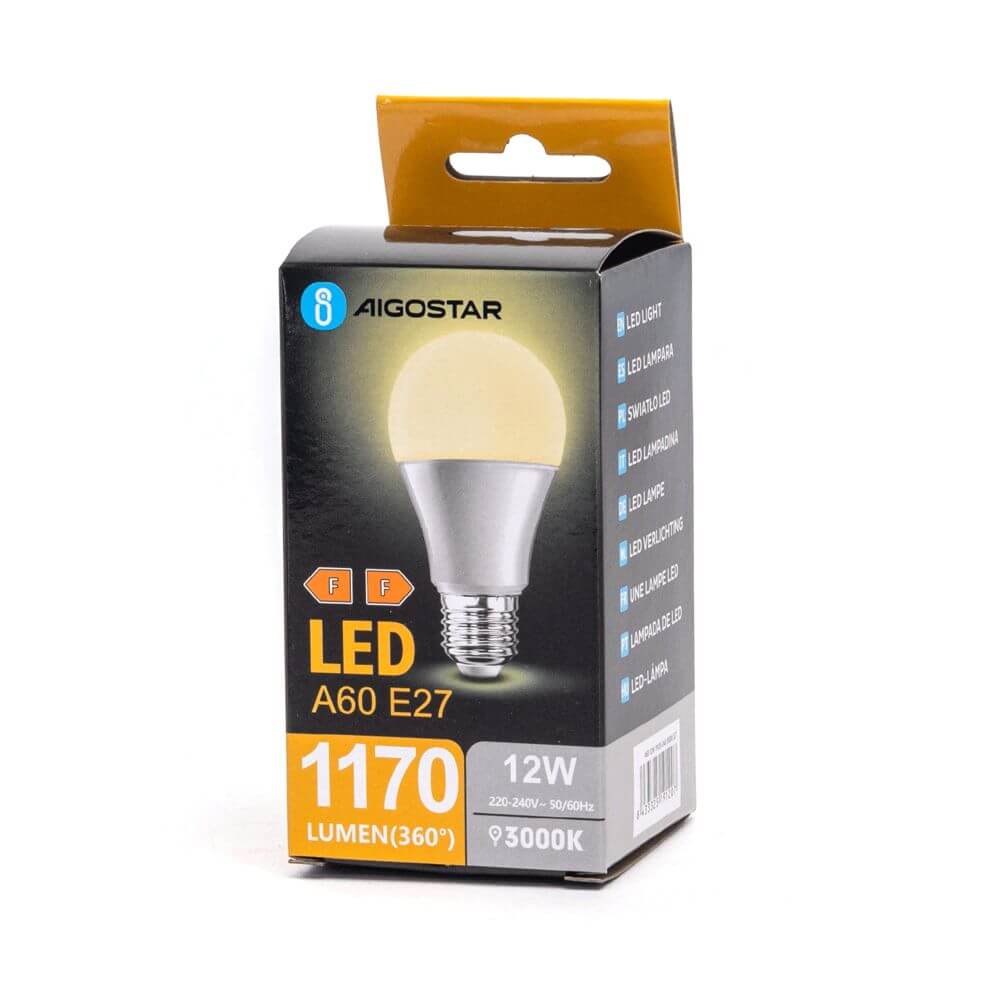 Žarulja E27 LED 12W, 3000K,1170lm, A60 ,Aigostar