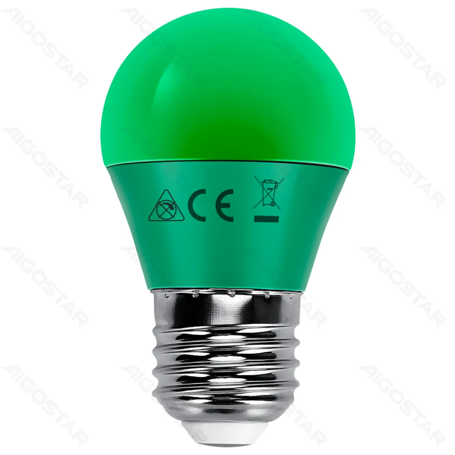 Žarulja E27 LED 4W G45 A5 kugla , Zelena , Aigostar