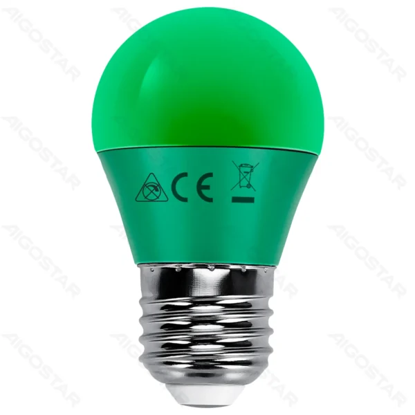 Žarulja E27 LED 4W G45 A5 kugla , Zelena , Aigostar