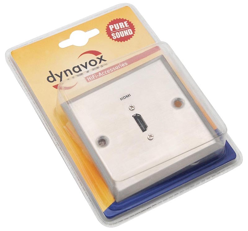 HDMI zidna utičnica silver-chrom Dynavo