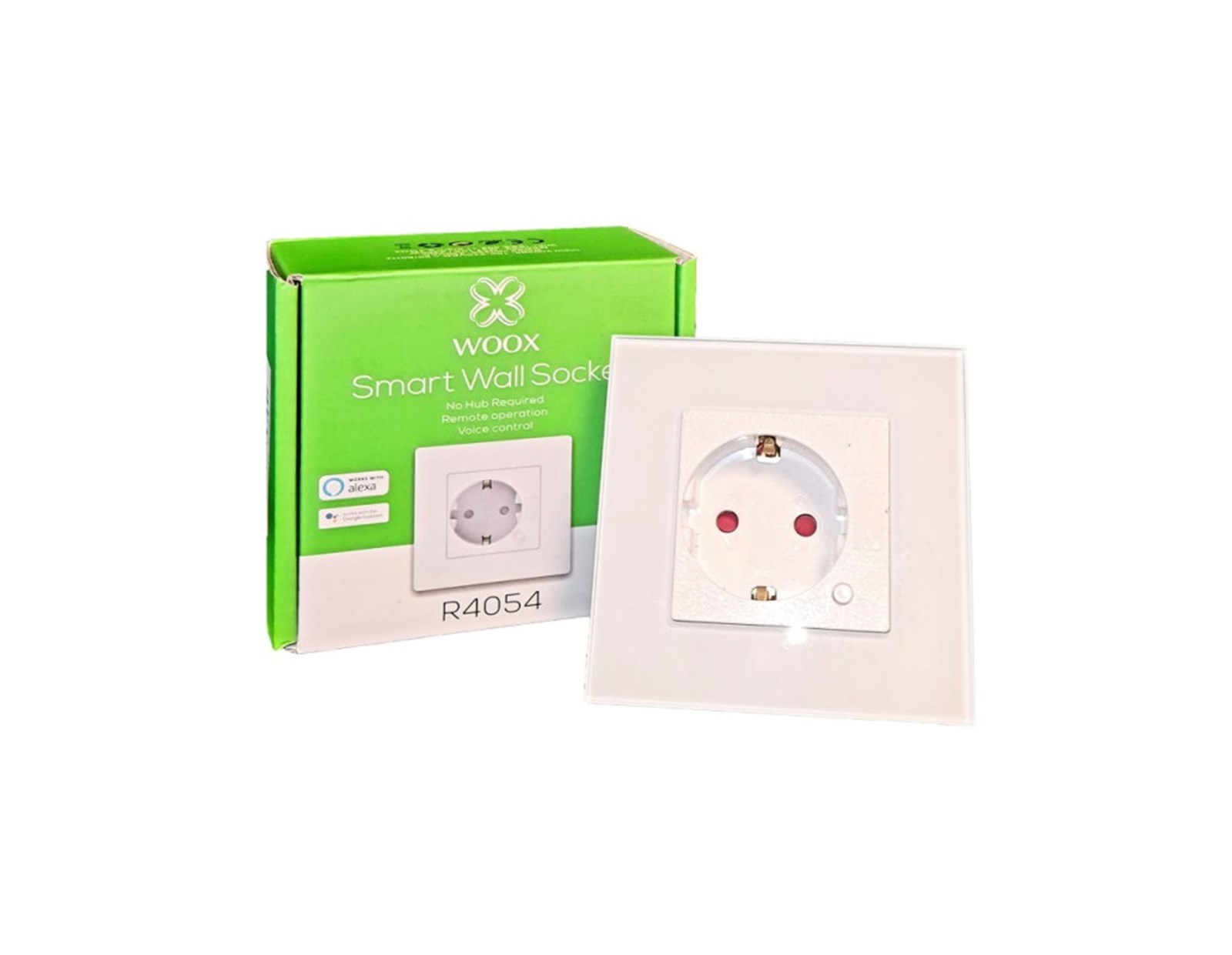 WOOX WiFi Smart zidna utičnica, WooxHome app, glasovna kontrola - Alexa & Google Assistant (R4054)