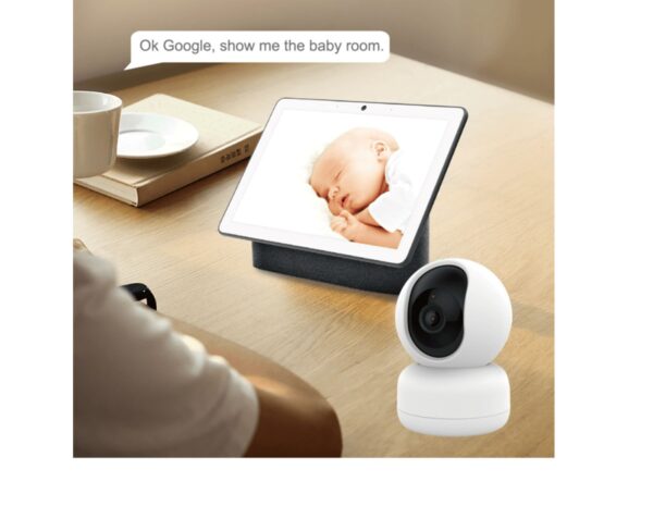 WOOX WiFi Smart PTZ kamera, Pan/Tilt/Zoom, Full HD 1080p, 360°/104°, microSD, Wooxhome app, glasovna kontrola - Alexa & Google Assistant (R4040) - Slika 3