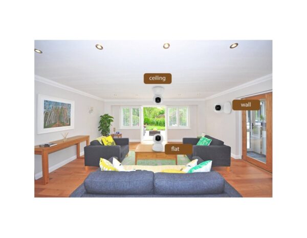 WOOX WiFi Smart PTZ kamera, Pan/Tilt/Zoom, Full HD 1080p, 360°/104°, microSD, Wooxhome app, glasovna kontrola - Alexa & Google Assistant (R4040) - Slika 2