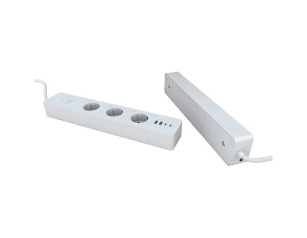 WOOX WiFi Smart multi-utičnica, 3×strujna utičnica, 2×USB-A, 2×USB-C punjač, WooxHome app, glasovna kontrola - Alexa & Google Assistant, 1.5m (R6132) - Slika 2