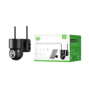 WOOX WiFi Smart vanjska kamera + solarni panel za punjenje, Full HD 1080P, PTZ, microSD, baterija 5200mAh, IP65 vodootporna, Alexa & Google Assistant, WooxHome app (R3569)