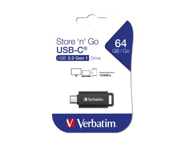 Verbatim USB-C stick Store'n'Go 3.2 Gen1, 64GB, crni - Slika 3