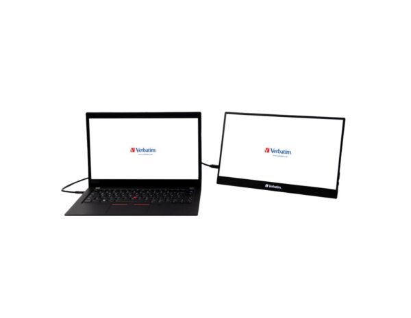 Verbatim 14" PM-14 prijenosni zaslon FHD (1920×1080) IPS, 16:9, 10ms, 250 cd/m2, 1000:1, 1×HDMI/3×USB, crni - Slika 3