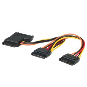 Interni Y-naponski kabel, SATA - 3×SATA, 0.3m, Roline