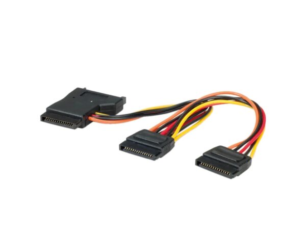 Interni Y-naponski kabel, SATA - 3×SATA, 0.3m, Roline