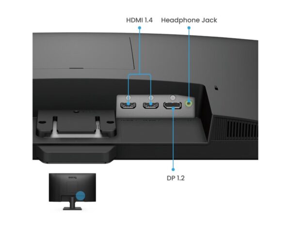 BenQ 24" BL2490 FHD (1920×1080) IPS, 100Hz, 16:9, 5ms, 250cd/m2, 1300:1, 2×HDMI/DP, zvučnici - Slika 2