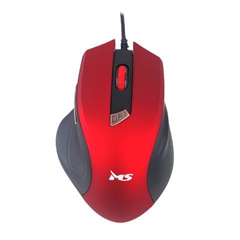 MS Miš FOCUS C116 crveni žičani USB