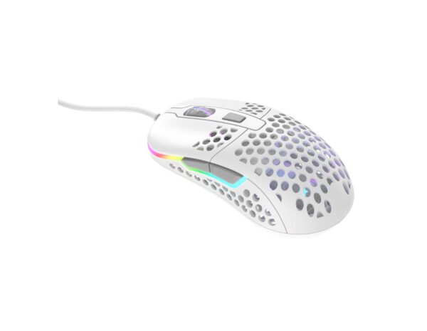 Cherry XTRFY M42 optički RGB igraći miš, 16000 cpi, USB, bijeli