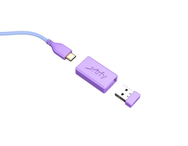 Cherry XTRFY M8 bežični igraći miš, 21000 cpi, USB, purple mint - Slika 6