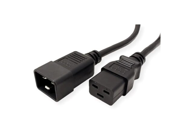 Naponski kabel, IEC320 C19-C20 16A, F/M, 2.0m, crni, Roline