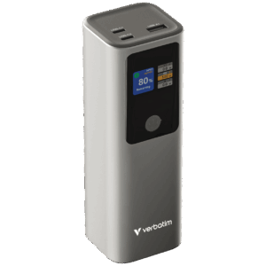 Verbatim Powerbank 27000mAH Charge 'n' Go 183W max, Dual USB-C® port, 1xUSB-A, Smart digital TFT display