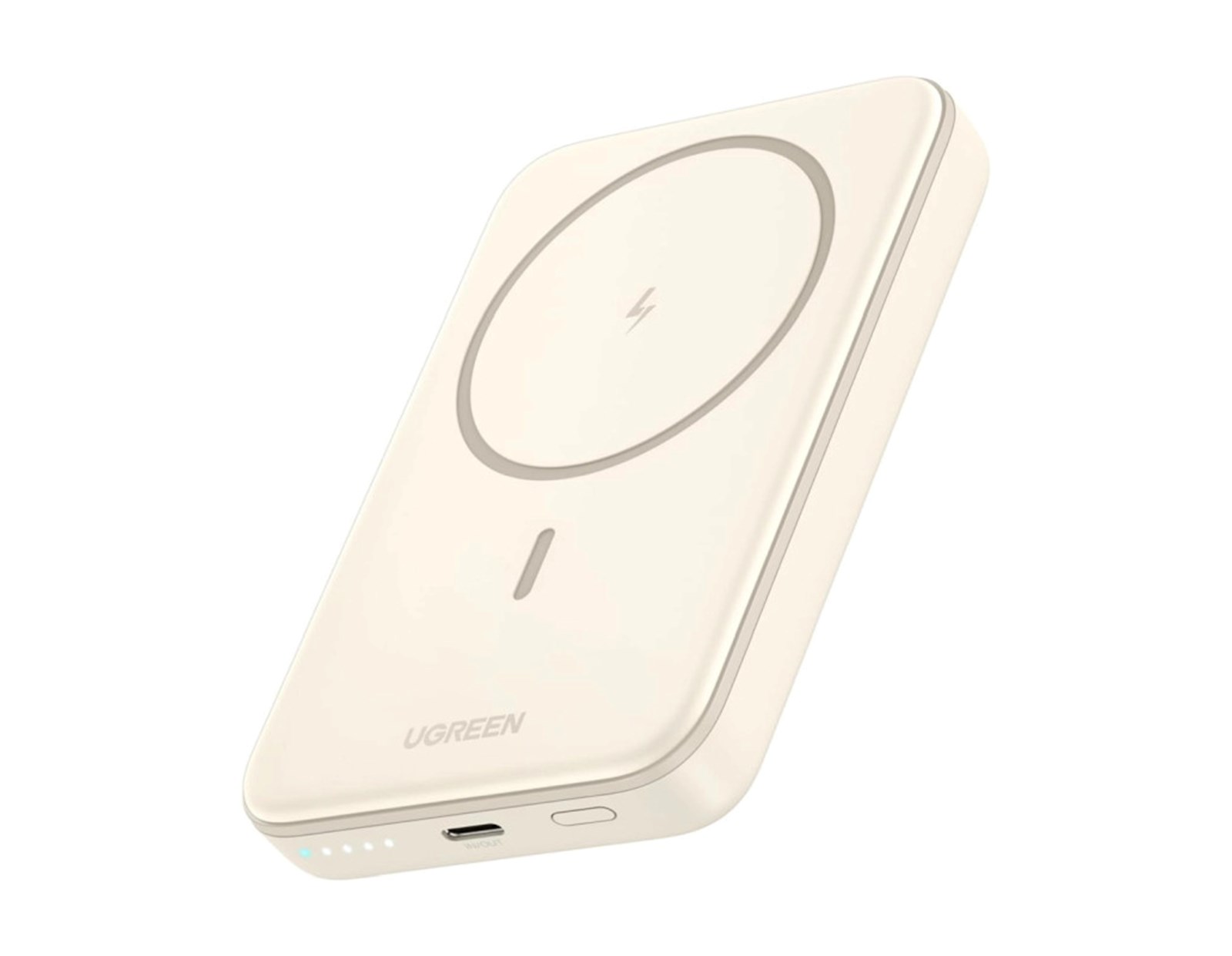UGREEN prijenosni punjač Powerbank10000mAh, bežično punjenje do 15W, USB-C, Power Delivery do 20W, bijeli