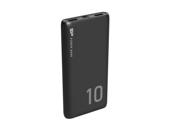 Silicon Power Powerbank GP15, 10000mAh, 10.5W, 2×USB-A/1×USB-C/Micro USB, crni - Slika 2