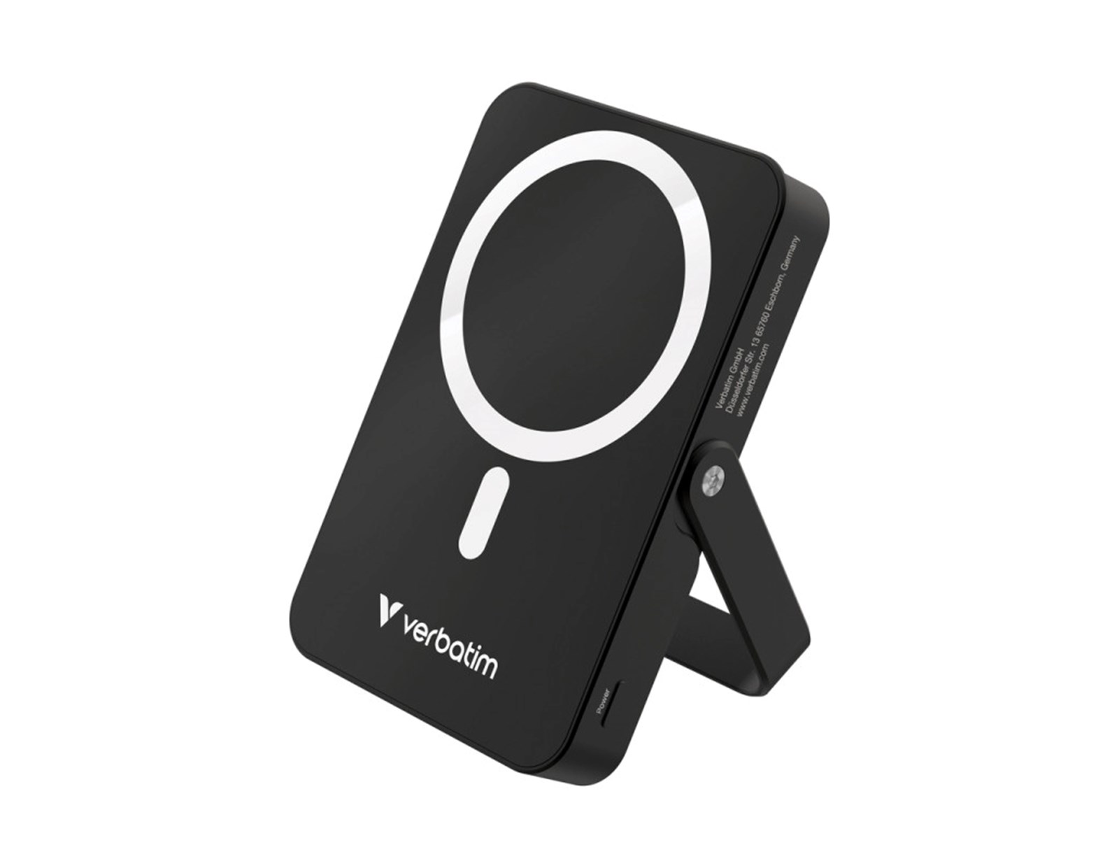 Verbatim Powerbank 10000mAH Charge ‘n’ Go sa stalkom 20W USB-C i 15W magnetsko bežično punjenje, crni