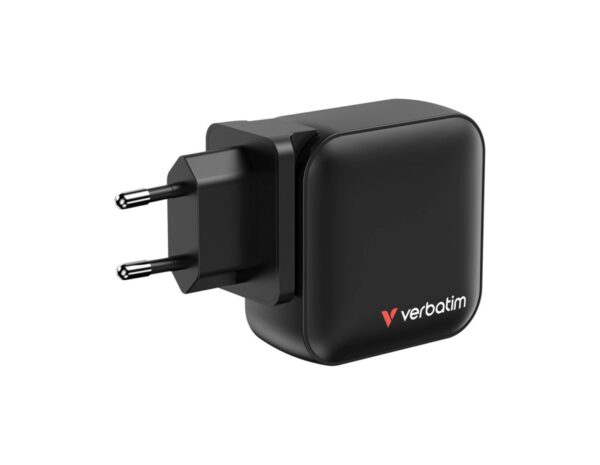 Verbatim Mini GaN zidni punjač 100W, 3×USB-C/1×USB-A, PD/QC 3.0 - Slika 2