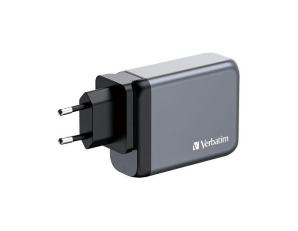 Verbatim GNC-100 GaN zidni punjač 100W, 2×USB-C PD 100W / 1×USB-C PD 65W / 1× USB-A QC3.0 - Slika 5