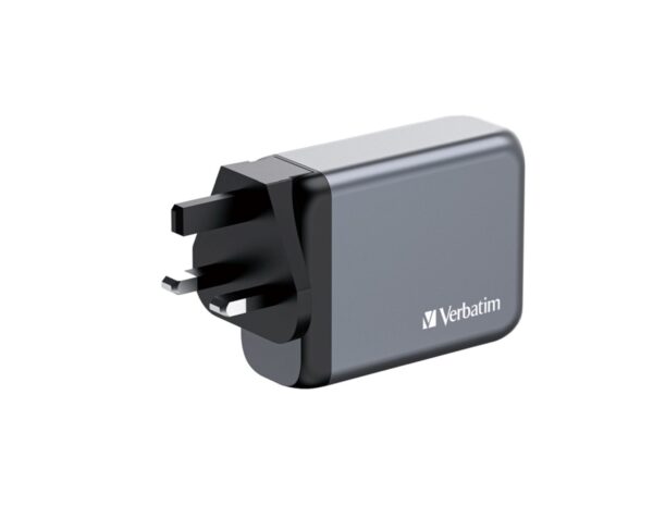 Verbatim GNC-100 GaN zidni punjač 100W, 2×USB-C PD 100W / 1×USB-C PD 65W / 1× USB-A QC3.0 - Slika 4