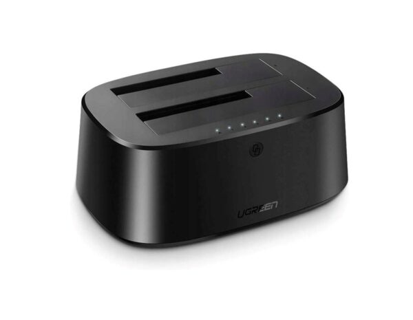 UGREEN Docking stanica 2×2.5"/3.5" SATA HDD, funkcija kloniranja, USB 3.0