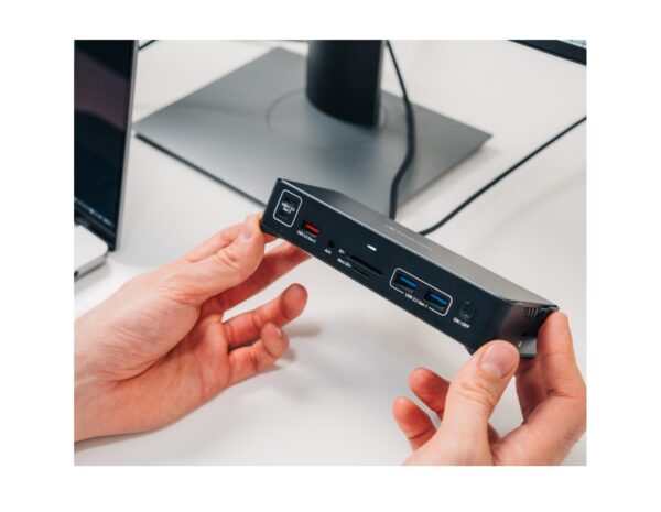 Verbatim CDS-15 portni USB-C Pro Docking Station 2 x HDMI | DP | RJ45 | USB-A 3.1 | 2 x USB-A 3.0 | USB-A 2.0 | 2 x USB-C® 3.1 | SD | microSD | Audio | USB-C PD | USB-C Host - Slika 5