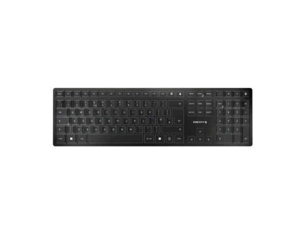Cherry KW 9100 SLIM bežična/BT tipkovnica, AES-128 enkripcija, crna